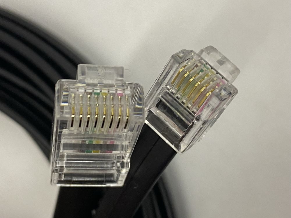 Кабель RJ12–RJ45 6p-8p (1:1),  6 метрів — для POS, кас, модемів,