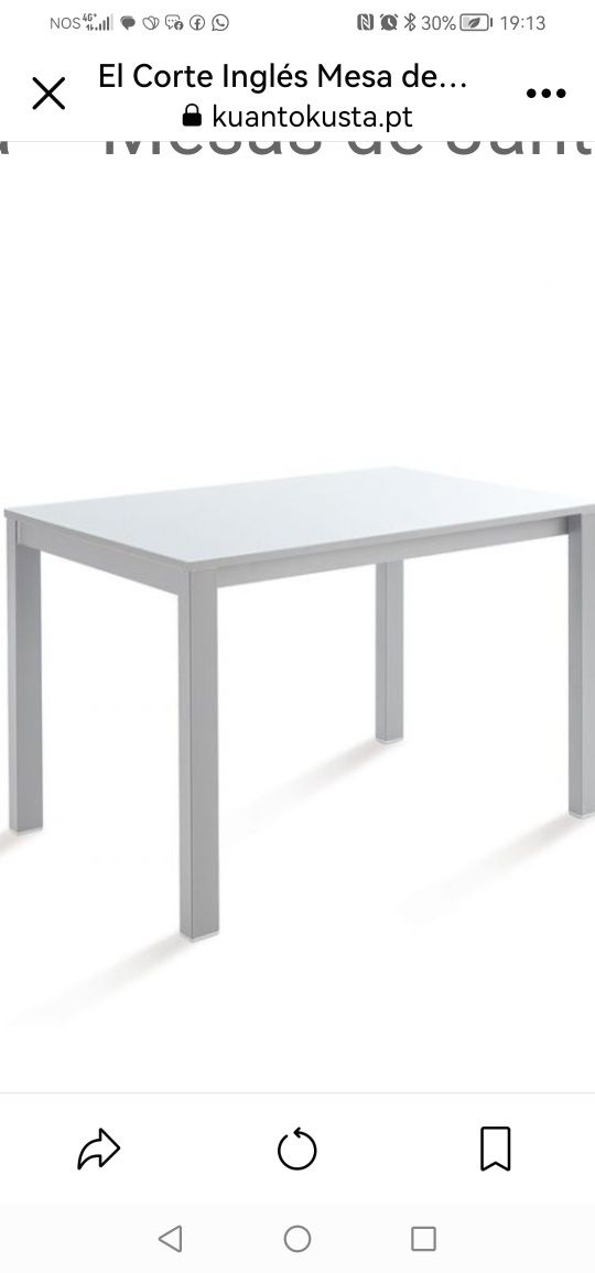 Mesa e 4 cadeiras