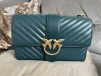 Zielona torebka Pinko Love Bag Classic, oryginalna, 100% skóra