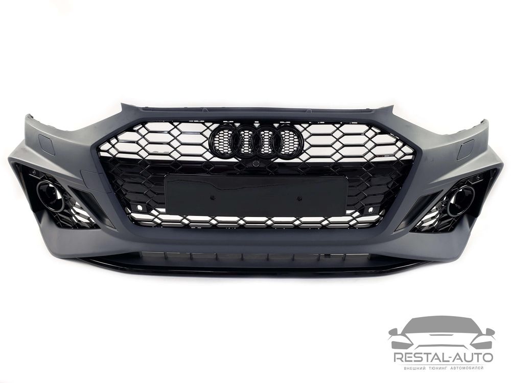 обвес Audi A4 B9 2019-2022 год в стиле RS бампер ауди нов