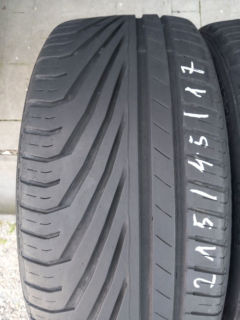 2x Opony Używane Letnie 215/45R17 Uniroyal