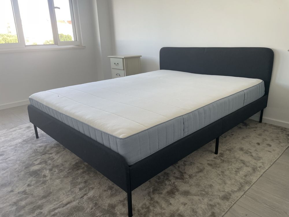 Cama SLATTUM Ikea e Colchão