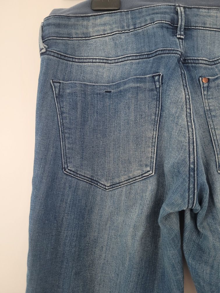 Spodnie ciążowe, jeansy, H&M, roz. 40, ciemnoniebieskie