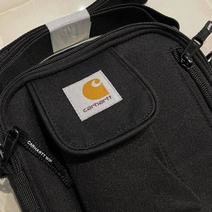 Сумка Carhartt WIP ESSENTIALS BAG чорна сіра оригінал оригинал