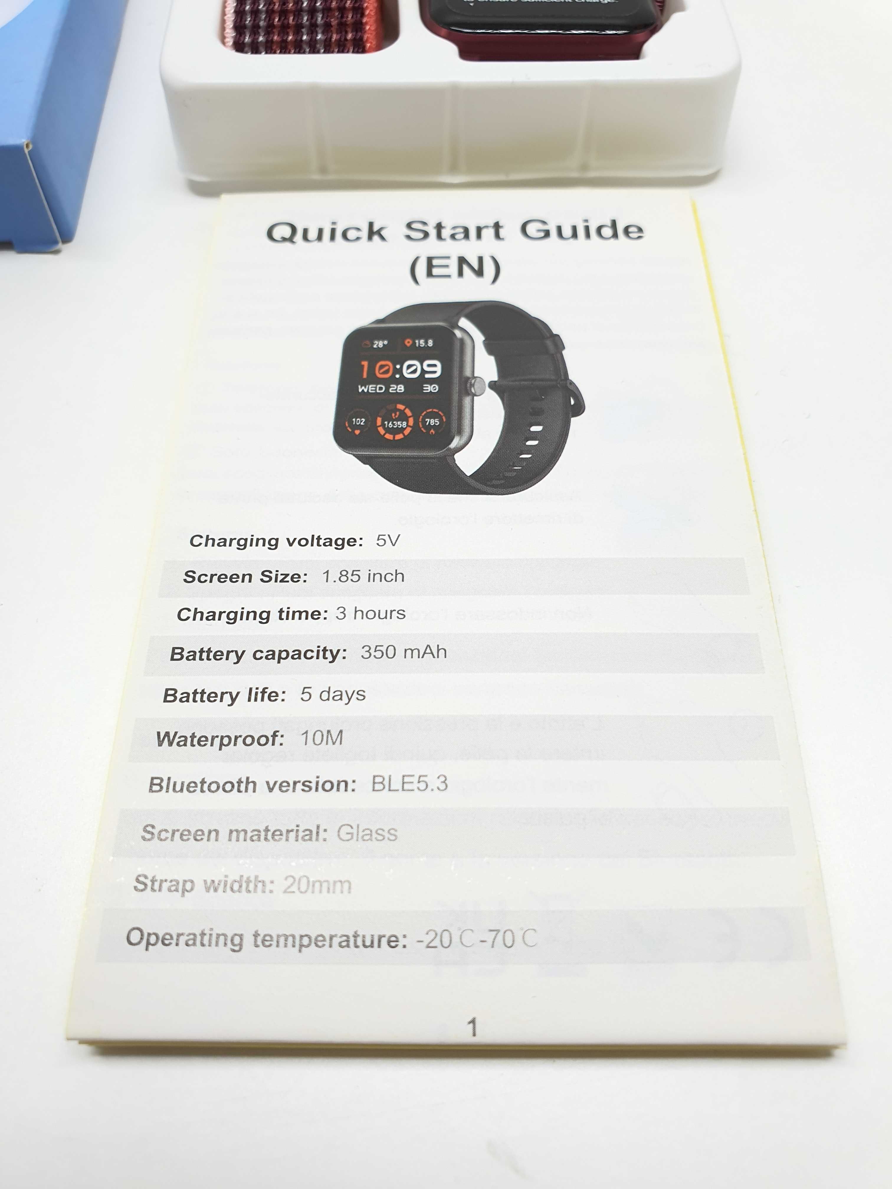 Smartwatch R50 bordowy 2 paski android / IOS od Lombard Ruska 40