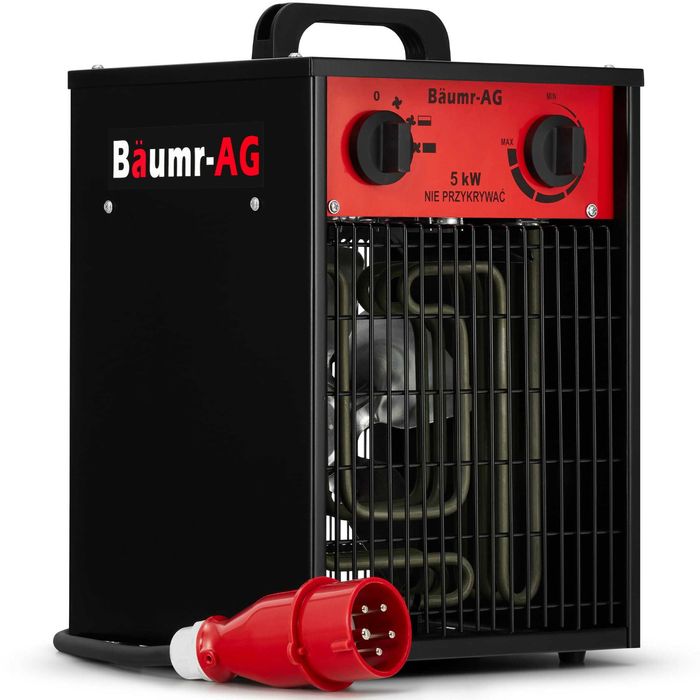 Nagrzewnica elektryczna BAUMR-AG 5kW 5000W dmuchawa farelka 400V siła