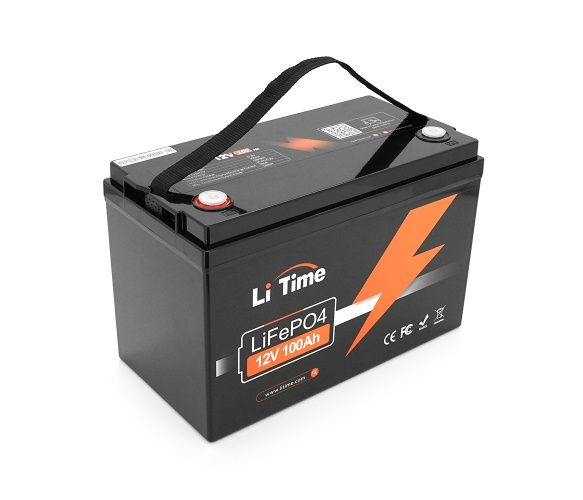 Акумулятор Li-TIME LiFePO4 12.8V 100Ач 1280Wh (BMS 100/100A), 10 кг
