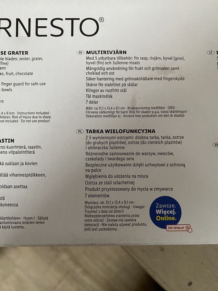 Tarka wielofunkcyjna z wymiennymi ostrzami