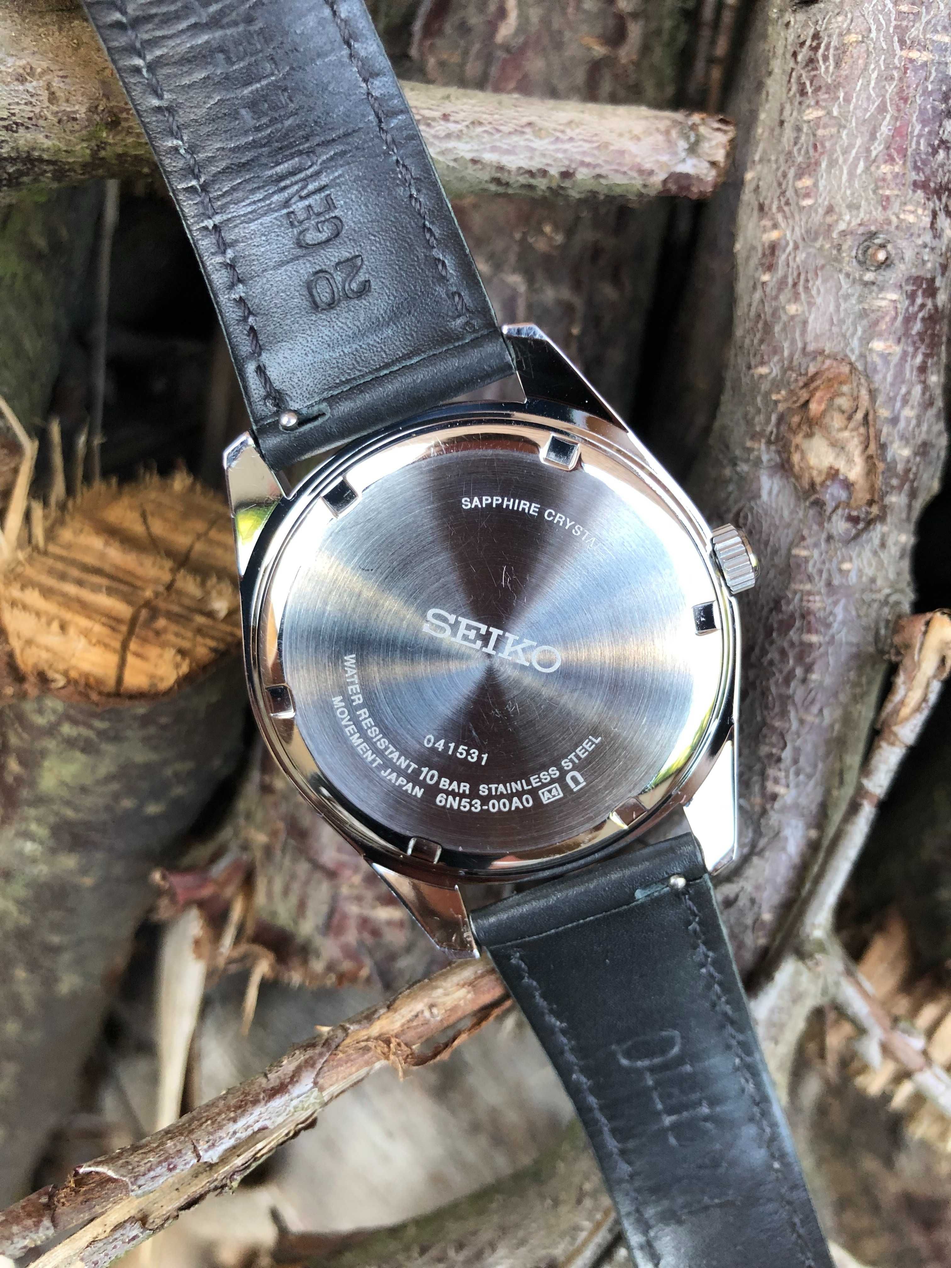 Zegarek Seiko Classic szafir 100m | klasyk na co dzień i garniturowiec