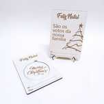 Postais de Natal em Mdf
