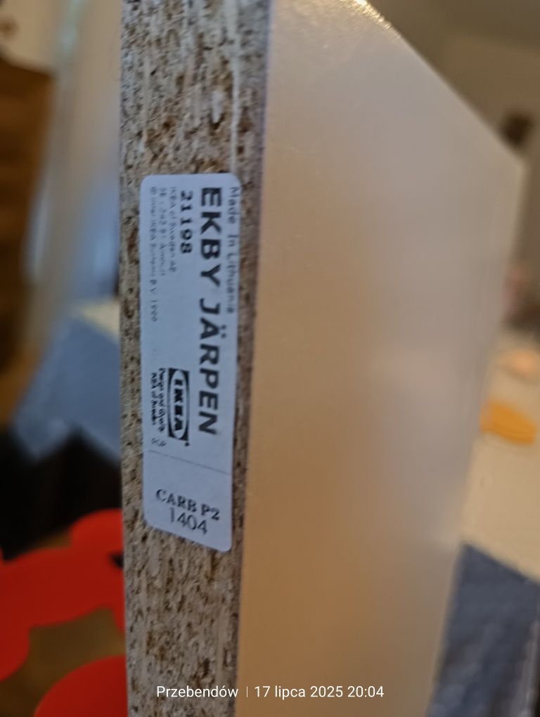 Półka  IKEA Ekby Jarpen ze wspornikami