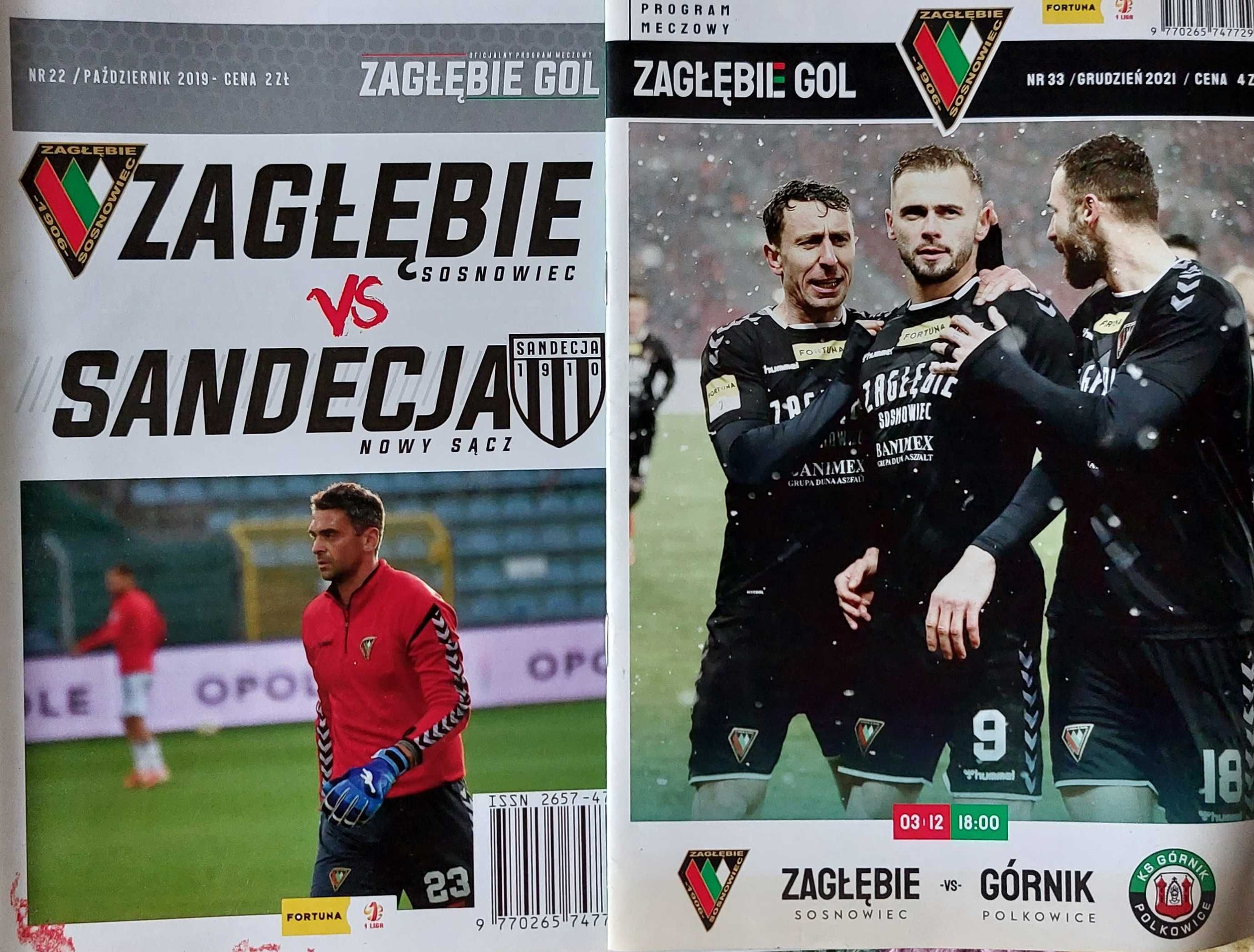 ZAGŁĘBIE SOSNOWIEC Gol | 10 numerów czasopisma | program meczowy