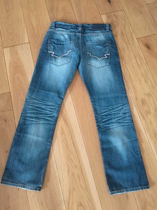 Southern Denim jeans granatowe straight fit W33 L32