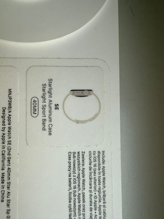 Zegar Apple watch se