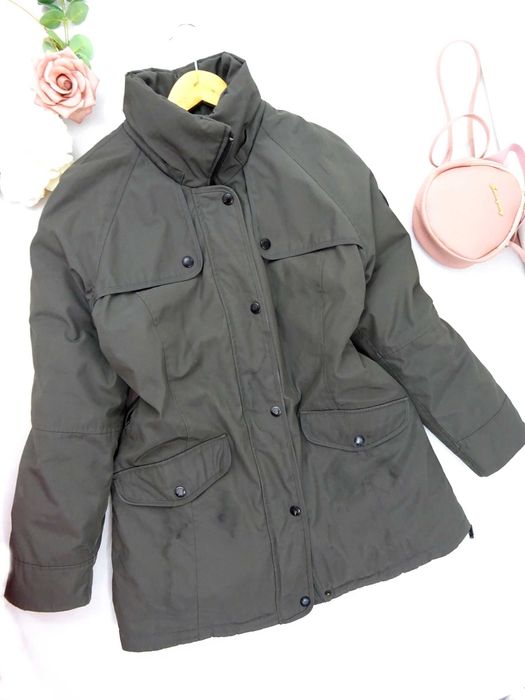 BY31 Kurtka damska zimowa Michael Kors khaki parka gruba M 38