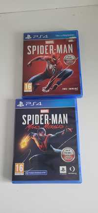 Gry Spiderman i spiderman miles morales ps4/ps5