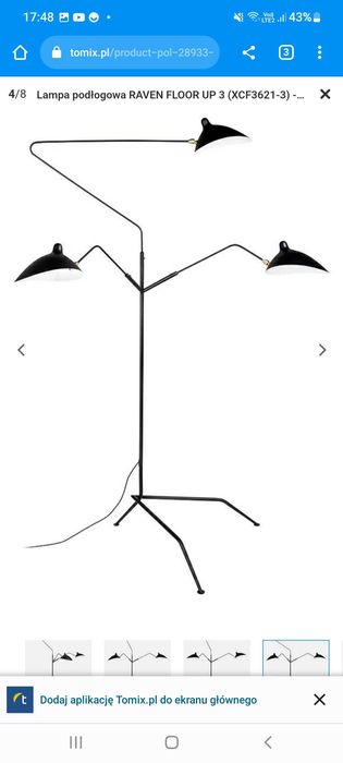 Lampa stojąca pokojowa