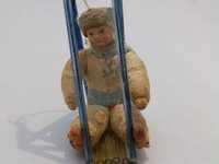 Ёлочная игрушка СССР Ребенок на качелях 1930-е Артель МЕГА РЕДКОСТЬ!!!