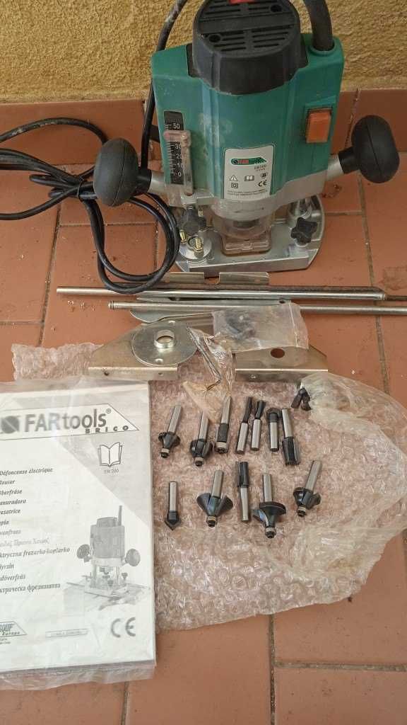 Conjunto de tupia FARtools Com Todos os Acessórios Para desocupar