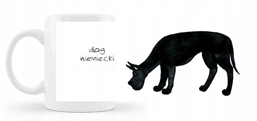 Kubek Z Nadrukiem Rasy Psów Dog Niemiecki + kartonik