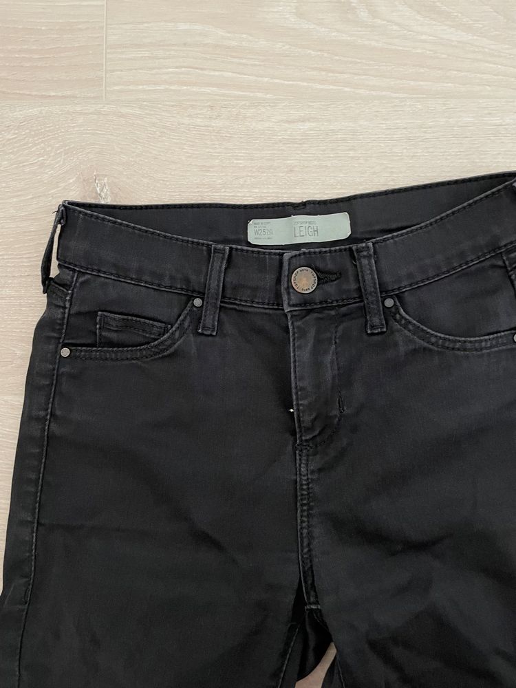 Czarne spodnie skinny 25 XS TopShop rurki