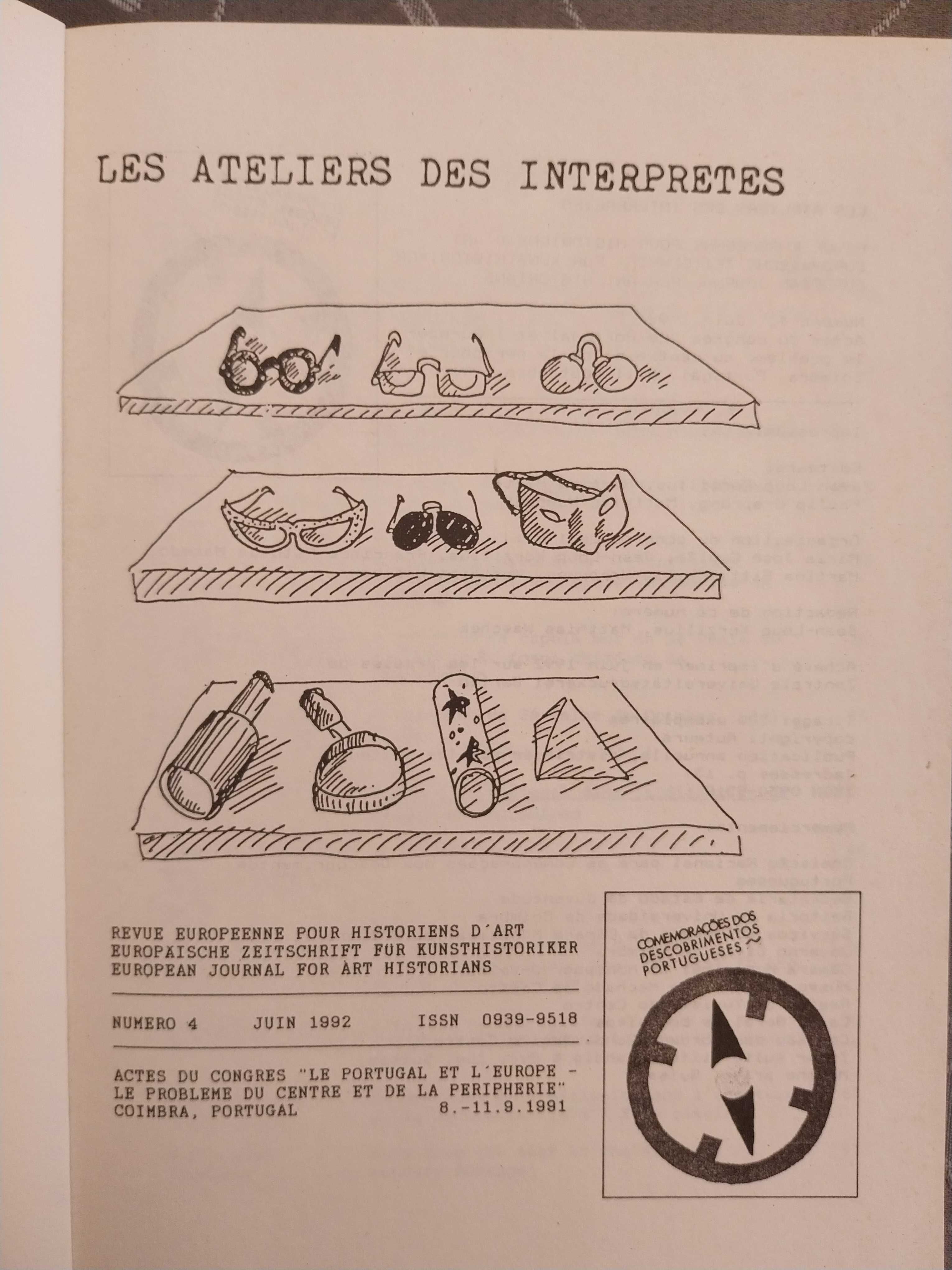 Livro de Actas “Les Ateliers des Interpretes”