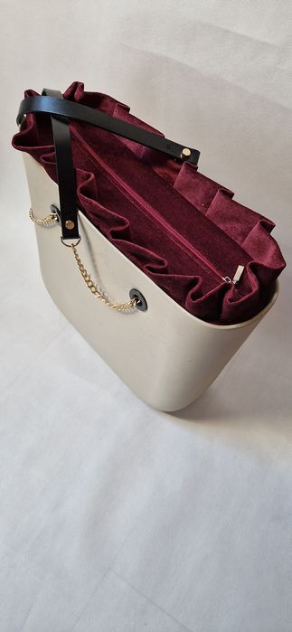 Organizer do torebki obag standard bordowy