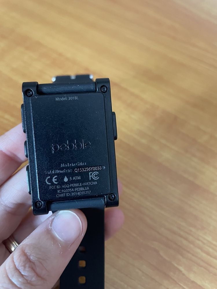 Pebble Smartwatch Preto Como Novo