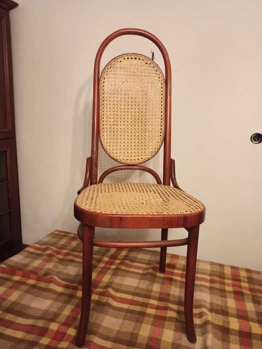 6 szt krzesła Rattan proj. Thonet Jasienica mahoń