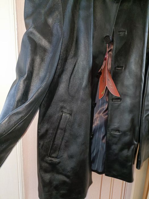 Кожаный пиджак куртка р.48-50 натуральная кожа