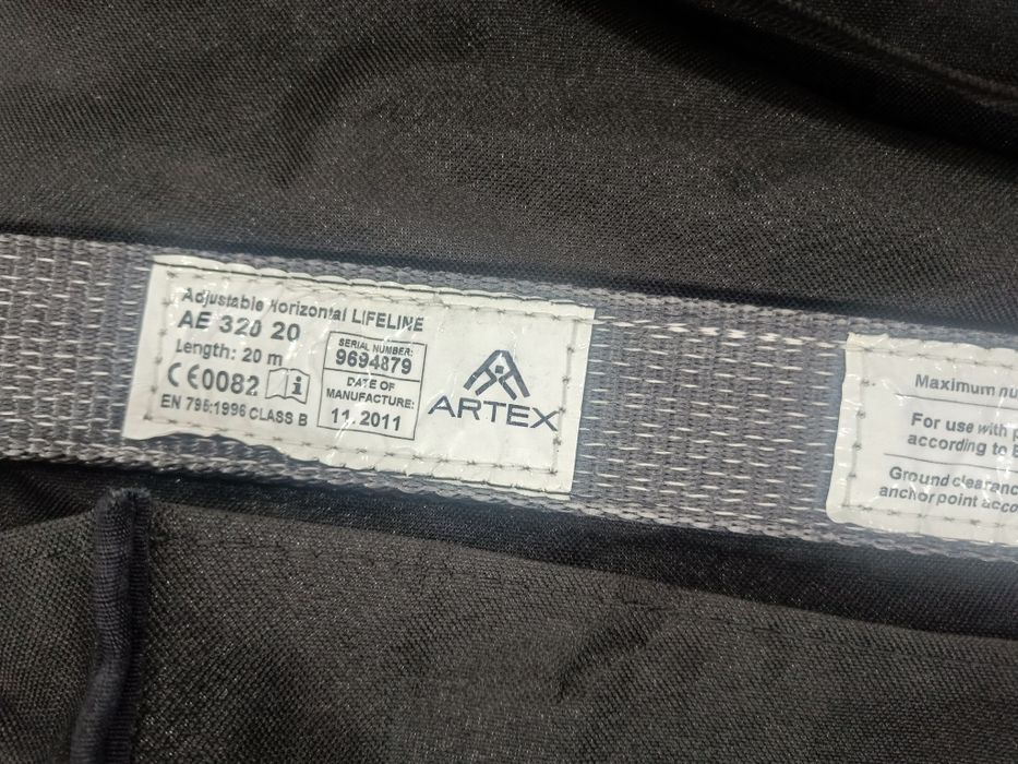 Pozioma lina asekuracyjna Artex AE 320 20 – 20m, EN 795, 3 osoby