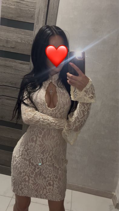 Платье ажурное кружевное короткое