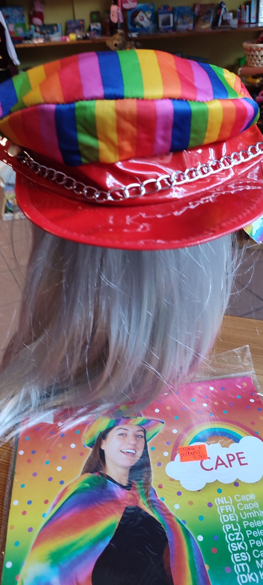 Peleryna + czapka strój przebranie dla dorosłych