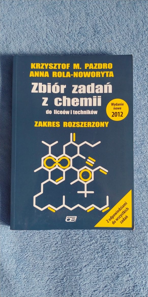 Zbiór zadań z chemii zakres rozszerzony Pazdro NOWY