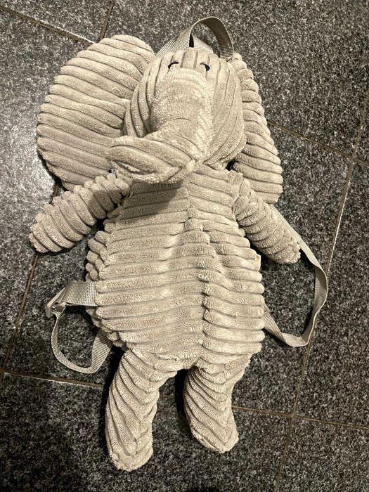 Mochila Infantil Elefante em Peluche – Super Fofa e Confortável