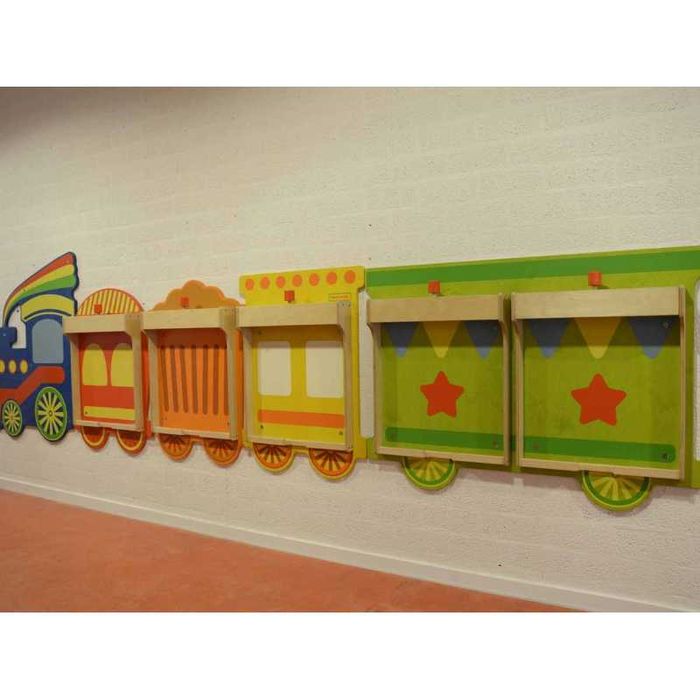 Tablica edukacyjna pociąg 5 tablic sensoryczna matematyczna zręcznośc