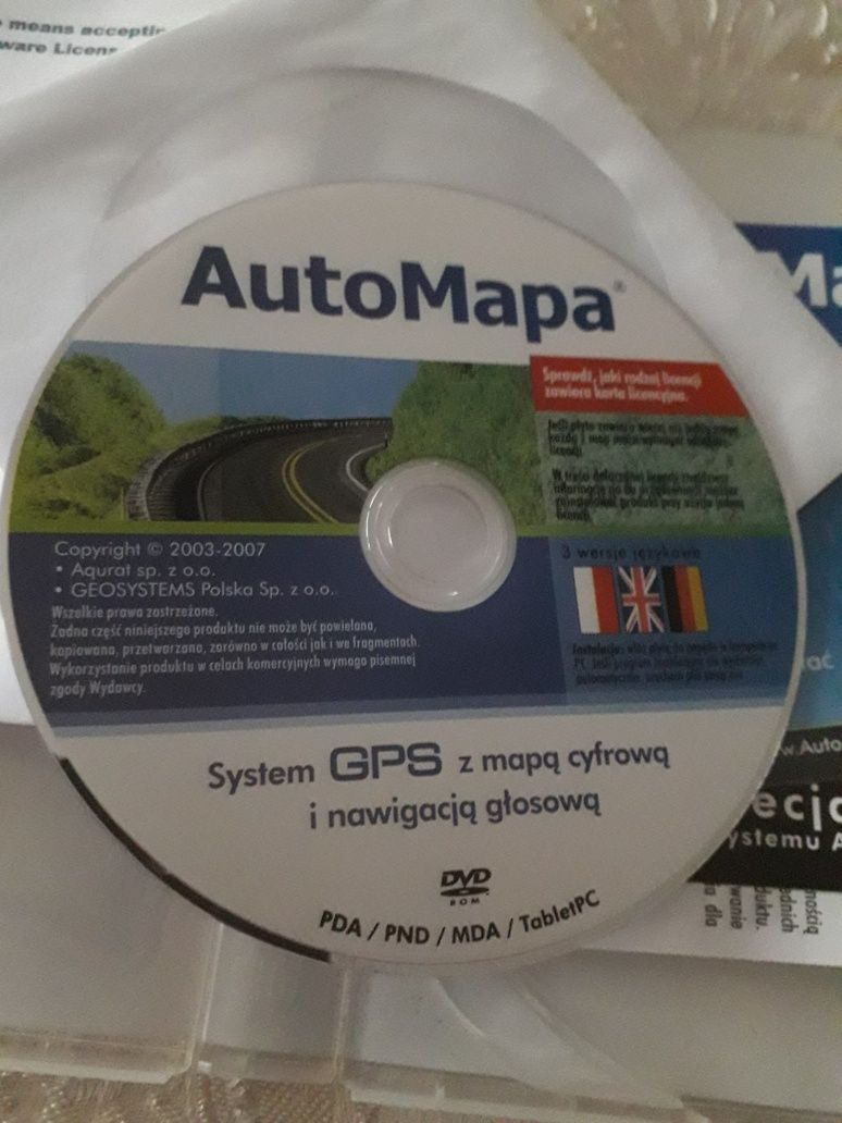 Auto Mapa System GPS 2007 kolekcja