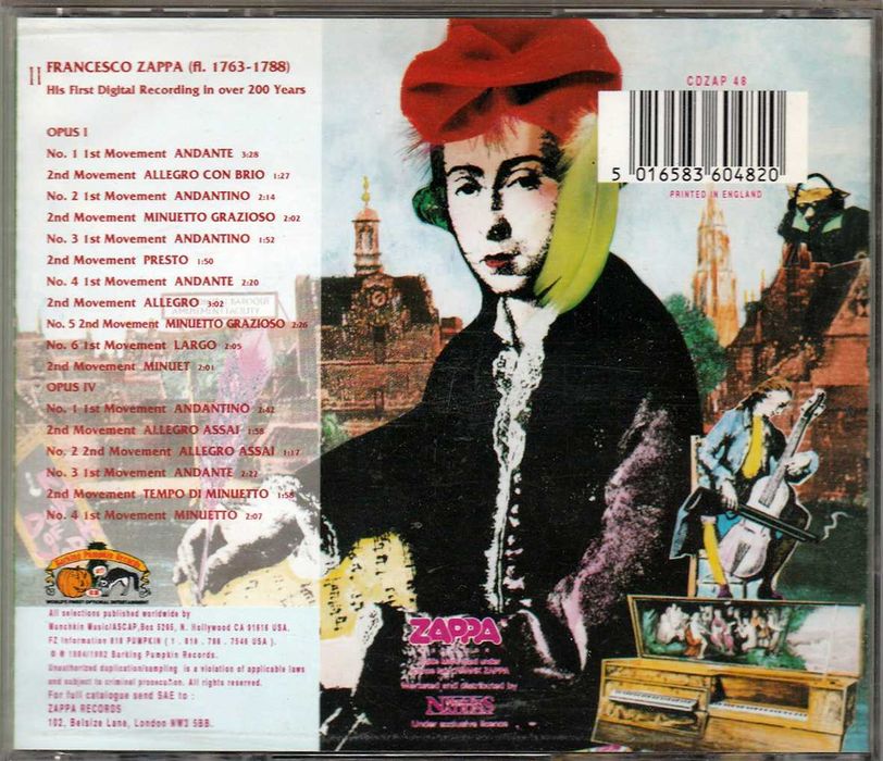 CD Frank Zappa - Francesco Zappa