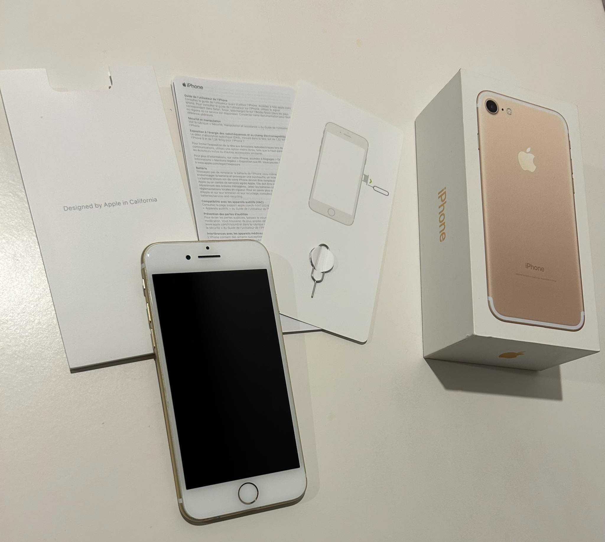 Iphone 7 dourado  -   32GB   -  Desbloqueado