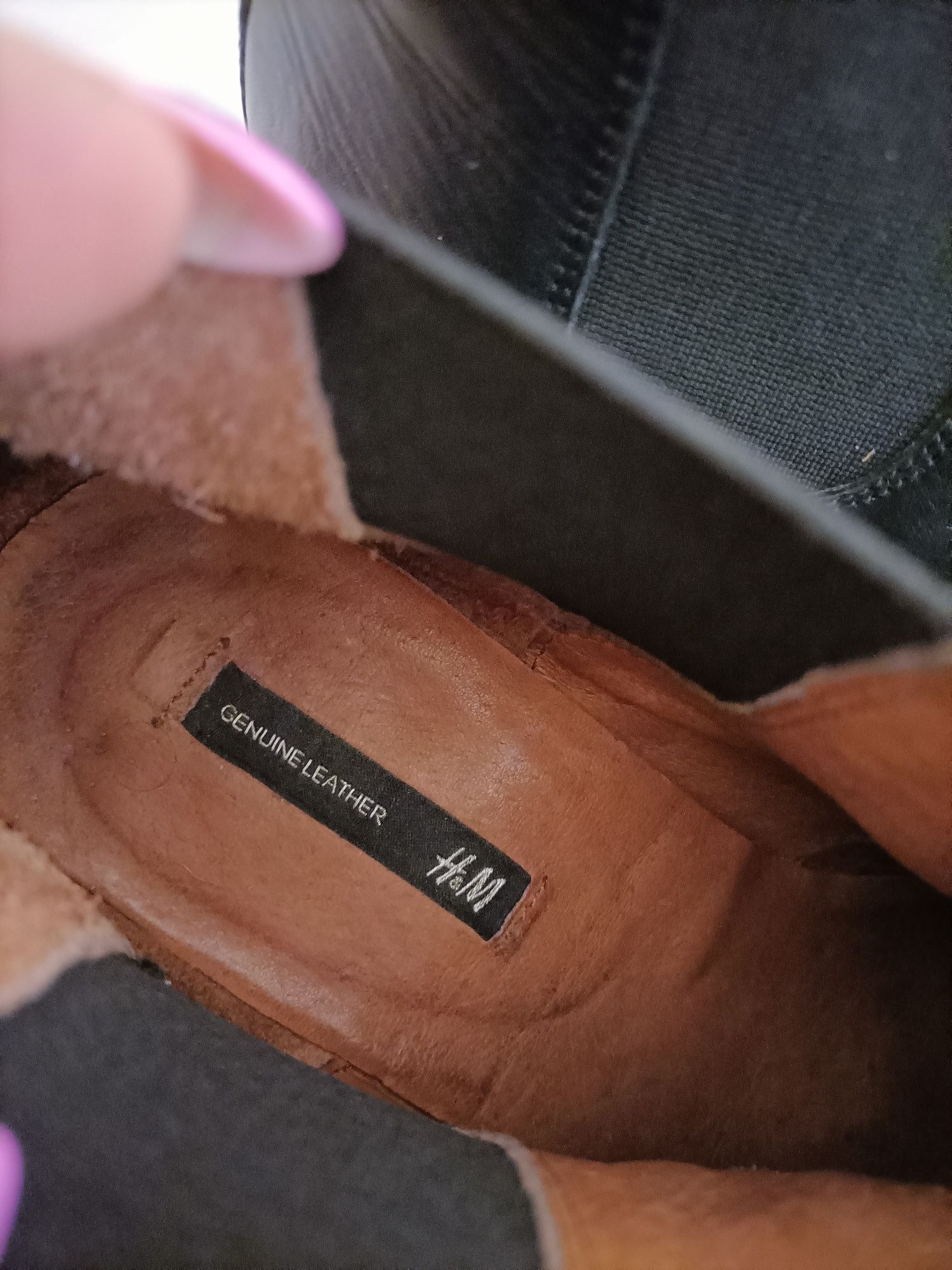Kowbojki H&M Genuine Leather skórzane ! Rozmiar 38