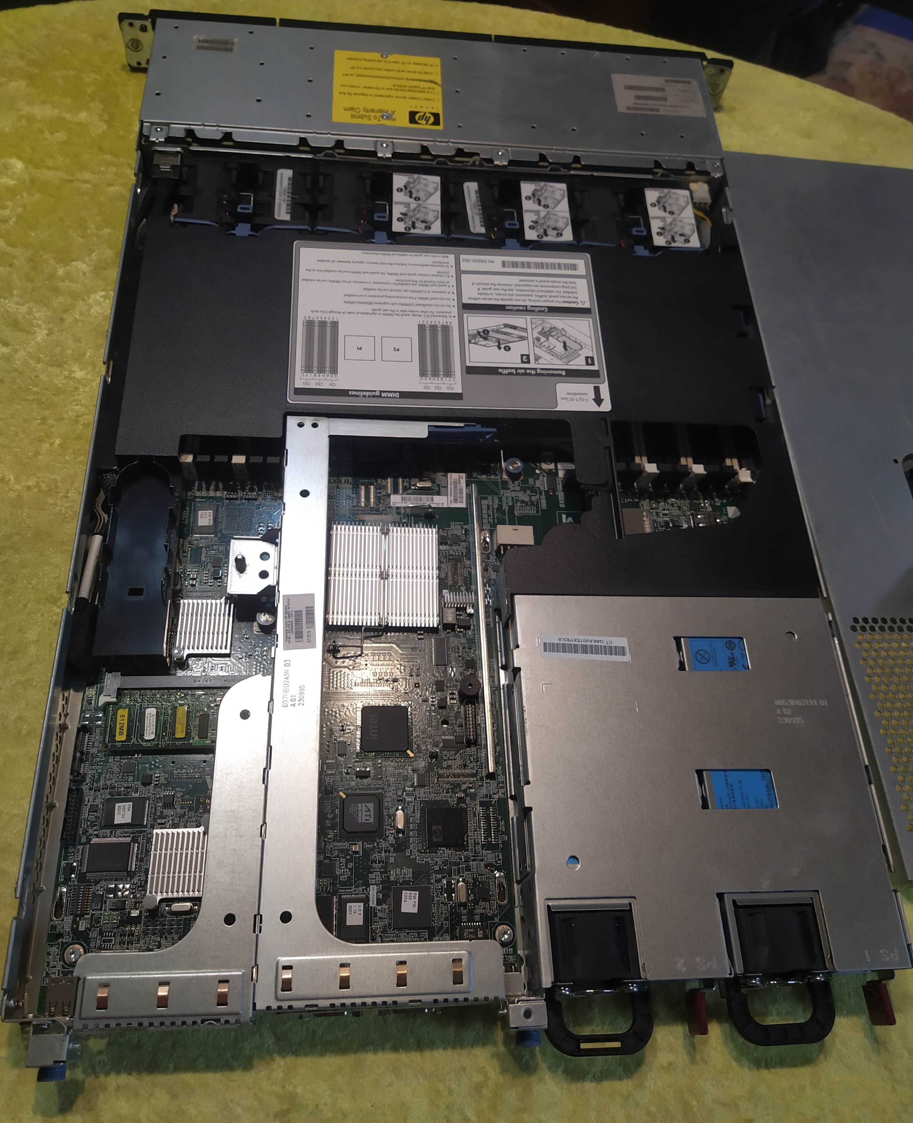 1U Сервер HP DL360 240Gb RAM 2х CPU 3.07GHz 12x Core Dual PSU RAID SAS