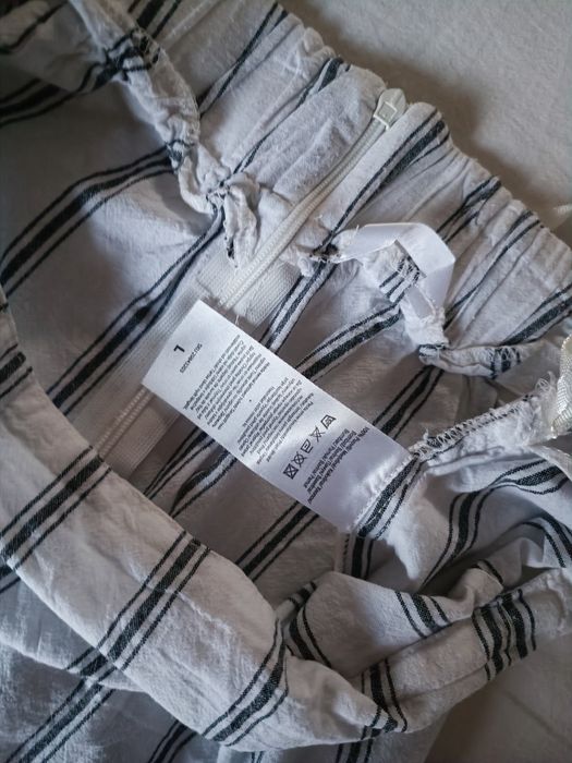 Pepco biała wiązana na biodrze spódnica L/pasuje na M