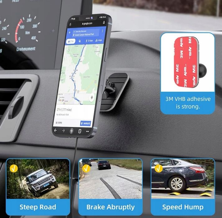 Uchwyt na kratkę nawiewu OHLPRO czarny