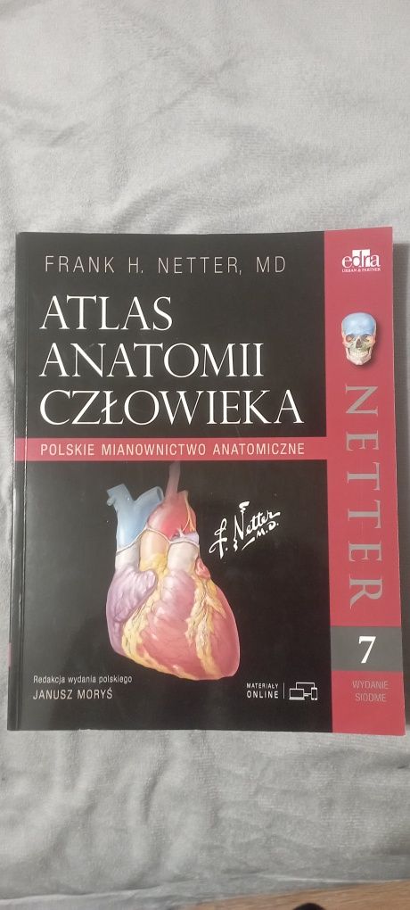 Atlas anatomii człowieka Netter polskie mianownictwo wydanie 7 2019