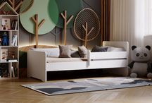 Łóżko IKEA SLÄKT bez materaca dla dzieci.