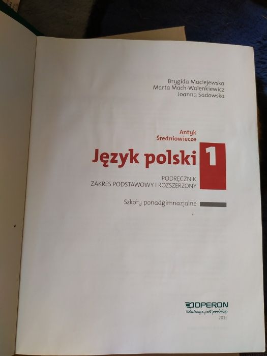 Język polski Ciekawi Świata cz. 1 szkoły ponadgimnazjalne