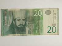 Sprzedam banknot Serbia 20 dinara 2013r. stan dobry