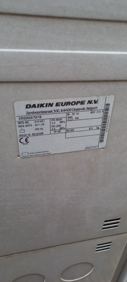 DAIKIN EUROPE N.V.
DAIKIN EUROPE N.V.
Zandvoordestraat 300, B-8400 Oos