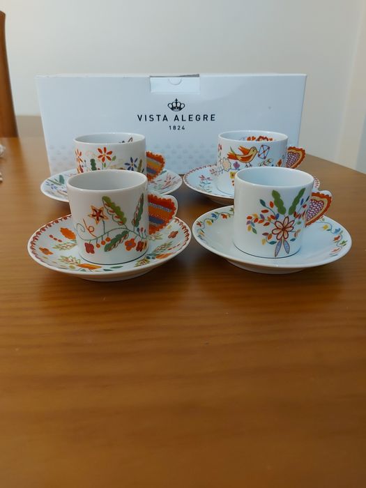Conjuto de Chávenas Vista Alegre/Vila verde
