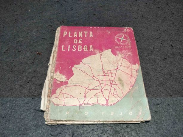 Antiga Planta de Lisboa J R. Silva
